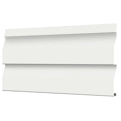 Сайдинг металлический (металлосайдинг) Корабельная доска RAL9003 Белый