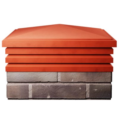 Колпак Бона Красный с посадкой 2х2 кирпича (513х513мм) фото 1