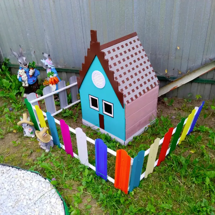 Фото 2 заборчик Нарядный Палисадник Эко 0.3м разноцветный