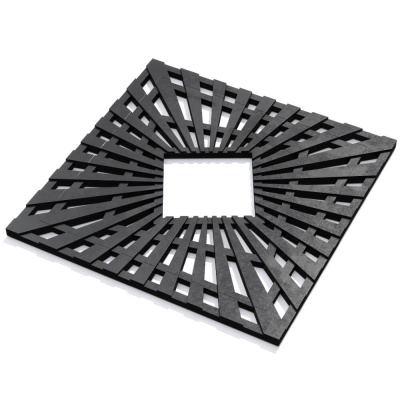Приствольная решетка ПП ZKING ATMOSPHERE 1200х1200мм Черная